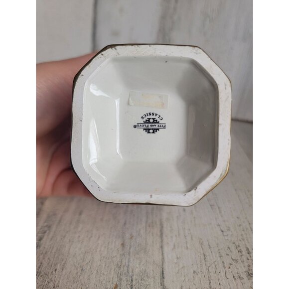 Fitz Floyd trinket box snowy Woods snowflake vintage home decor - Picture 9 of 9